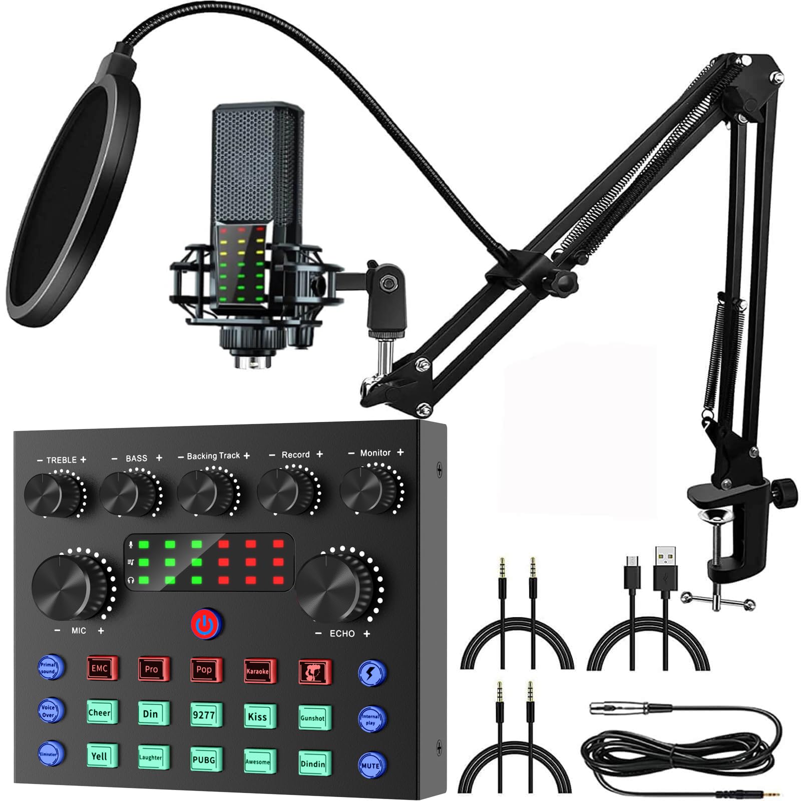 Karaoke set for home use Cotumned voice changer microphone sound card distribution equipment v8 sound card with condenser mic set live distribution помаранчевий
Karaoke set for home use Cotumned voice changer microphone sound card distribution equipment v8 sound card with condenser mic set live distribution помаранчевий