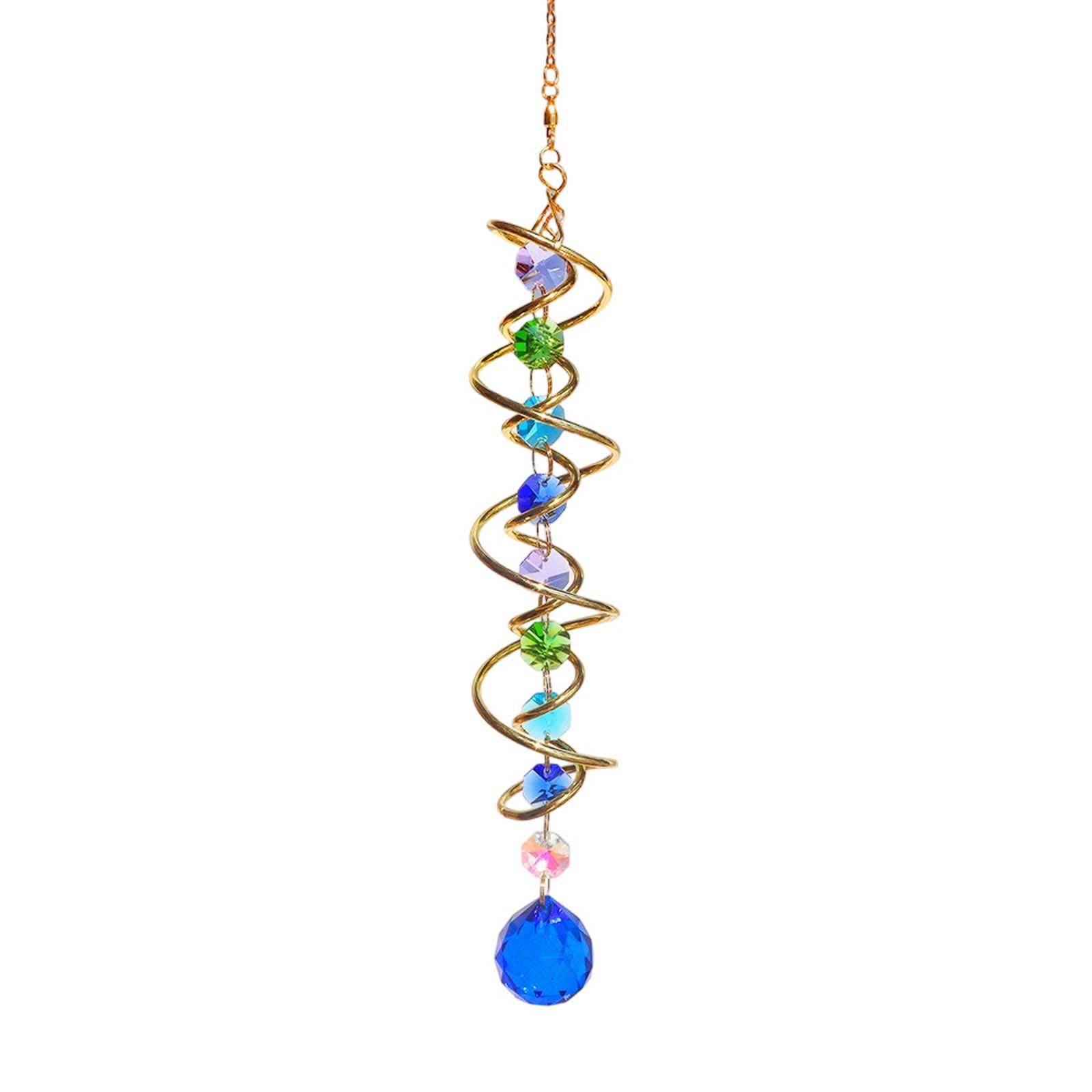 Spiral Crystal Sun Catcher Wind Chime with Hanging Chain and Multi-Shape Crystal Beads for Indoor Outdoor Decoration Garden Patio Window One Size
Spiral Crystal Sun Catcher Wind Chime with Hanging Chain and Multi-Shape Crystal Beads for Indoor Outdoor Decoration Garden Patio Window One Size