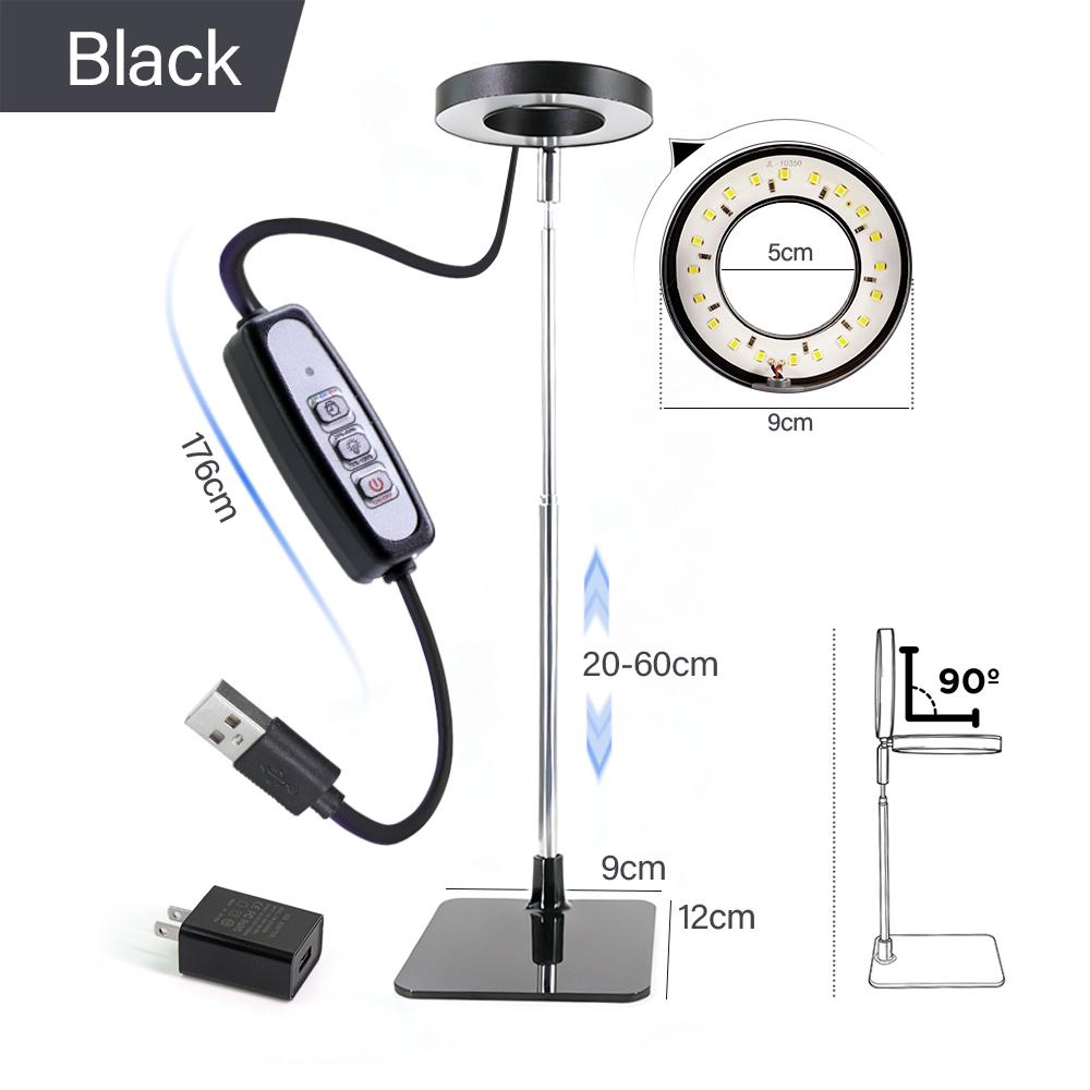 Angel Ring Plant Grow Light Editable Timing Controller USB Powered Retractable Support Tube Four Levels Brightness Fill Light 6W&LED Chip
Angel Ring Plant Grow Light Editable Timing Controller USB Powered Retractable Support Tube Four Levels Brightness Fill Light 6W&LED Chip