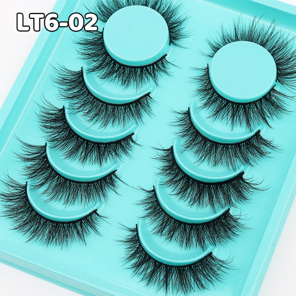 6 Pairs Soft Natural False Eyelashes Black Band Eye Lashes Eye Makeup Tools Eyelash Extension LT6-02
6 Pairs Soft Natural False Eyelashes Black Band Eye Lashes Eye Makeup Tools Eyelash Extension LT6-02