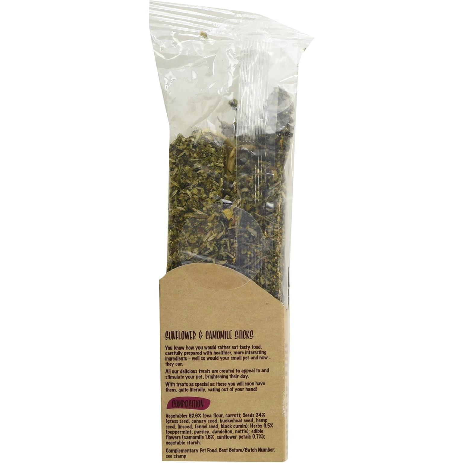 Лакомство от скуки NATURALS Палочки с подсолнечником и ромашкой 140г
Лакомство от скуки NATURALS Палочки с подсолнечником и ромашкой 140г