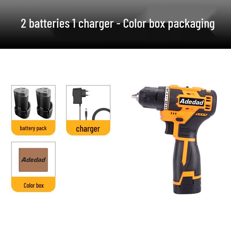 BEYOU 12V Brushless Cordless Drill & Screwdriver Kit CN plug (adapter included)
BEYOU 12V Brushless Cordless Drill & Screwdriver Kit CN plug (adapter included)