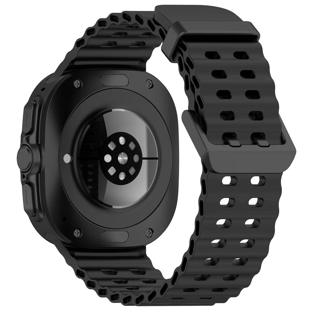 Морской силиконовый ремешок для Samsung Galaxy Watch Ultra 47 мм, ремешок для часов 7 Ultra, спортивный браслет, сменные аксессуары Galaxy 7 Ultra 47mm чёрный
Морской силиконовый ремешок для Samsung Galaxy Watch Ultra 47 мм, ремешок для часов 7 Ultra, спортивный браслет, сменные аксессуары Galaxy 7 Ultra 47mm чёрный