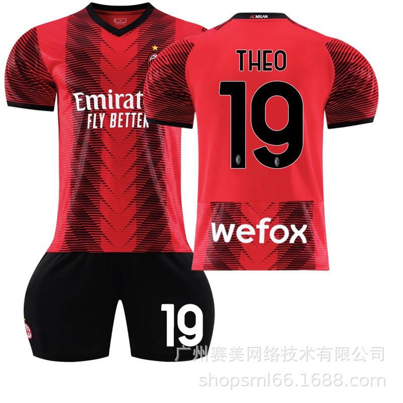 23-24AC Milan Home Jersey Set 9 Giroud 17 Leo 11 Ibrahimovic 19 Olympics Football Uniform Printed Number 26#
23-24AC Milan Home Jersey Set 9 Giroud 17 Leo 11 Ibrahimovic 19 Olympics Football Uniform Printed Number 26#