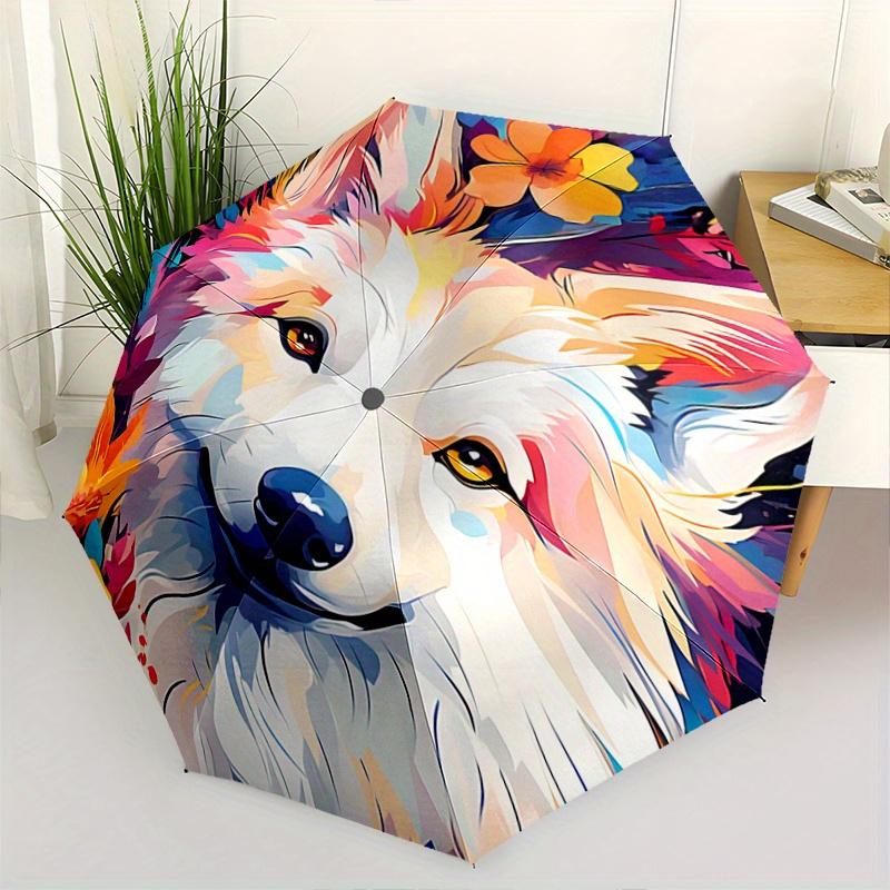 1pc Wolf Animal Design Automatic Opening and Closing Umbrella - Small Umbrella Suitable for Various Occasions, Portable 3-Fold Small Umbrell
1pc Wolf Animal Design Automatic Opening and Closing Umbrella - Small Umbrella Suitable for Various Occasions, Portable 3-Fold Small Umbrell