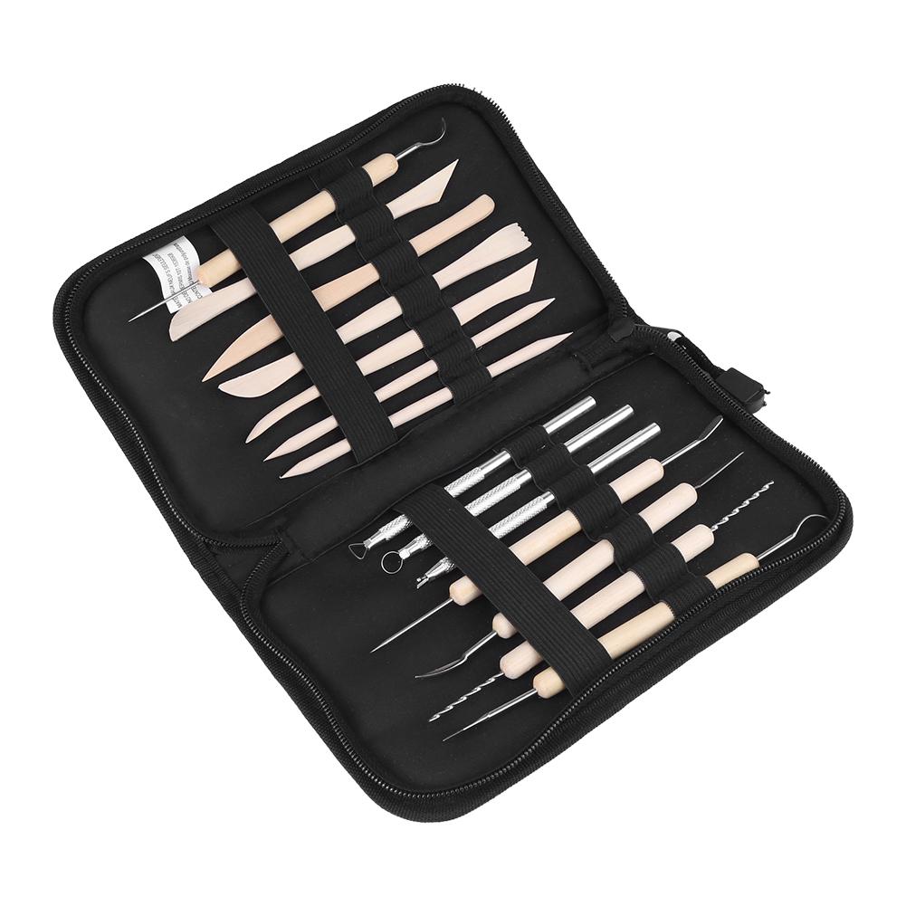 14 шт. Деревянные инструменты для лепки из воска, глины, керамики, для резьбы, моделирования, скульптуры, для рукоделия, с сумкой из ткани Оксфорд
14 шт. Деревянные инструменты для лепки из воска, глины, керамики, для резьбы, моделирования, скульптуры, для рукоделия, с сумкой из ткани Оксфорд