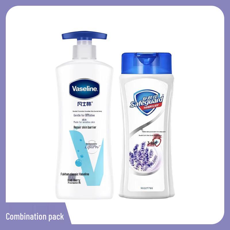 Safeguard Lavender Shower Gel & Vaseline Sensitive Skin Lotion Bundle
Safeguard Lavender Shower Gel & Vaseline Sensitive Skin Lotion Bundle