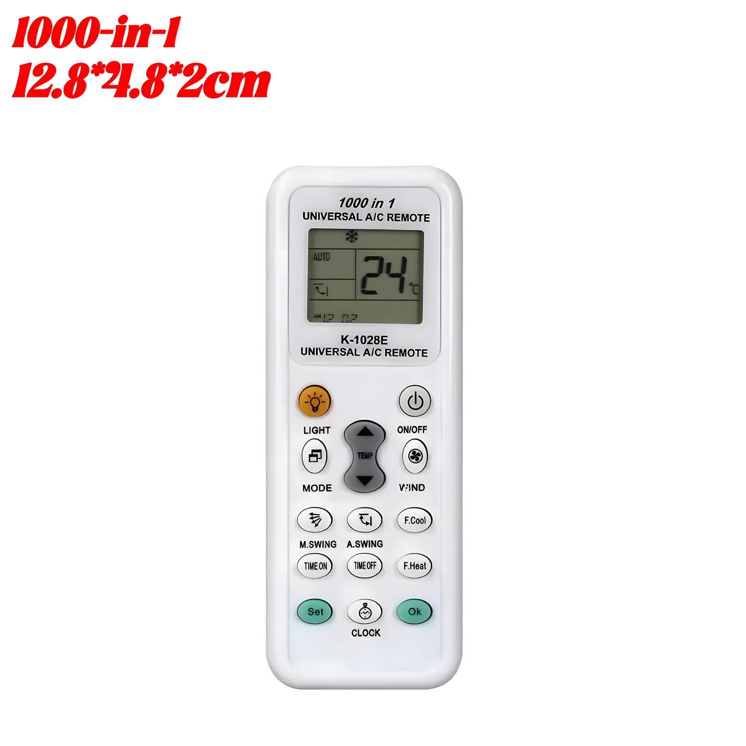 5-1Pcs Universal K-1028E Remote Control Universal Air Conditioner Infrared Remote Control Large Signal Range Smart Button Tools
5-1Pcs Universal K-1028E Remote Control Universal Air Conditioner Infrared Remote Control Large Signal Range Smart Button Tools