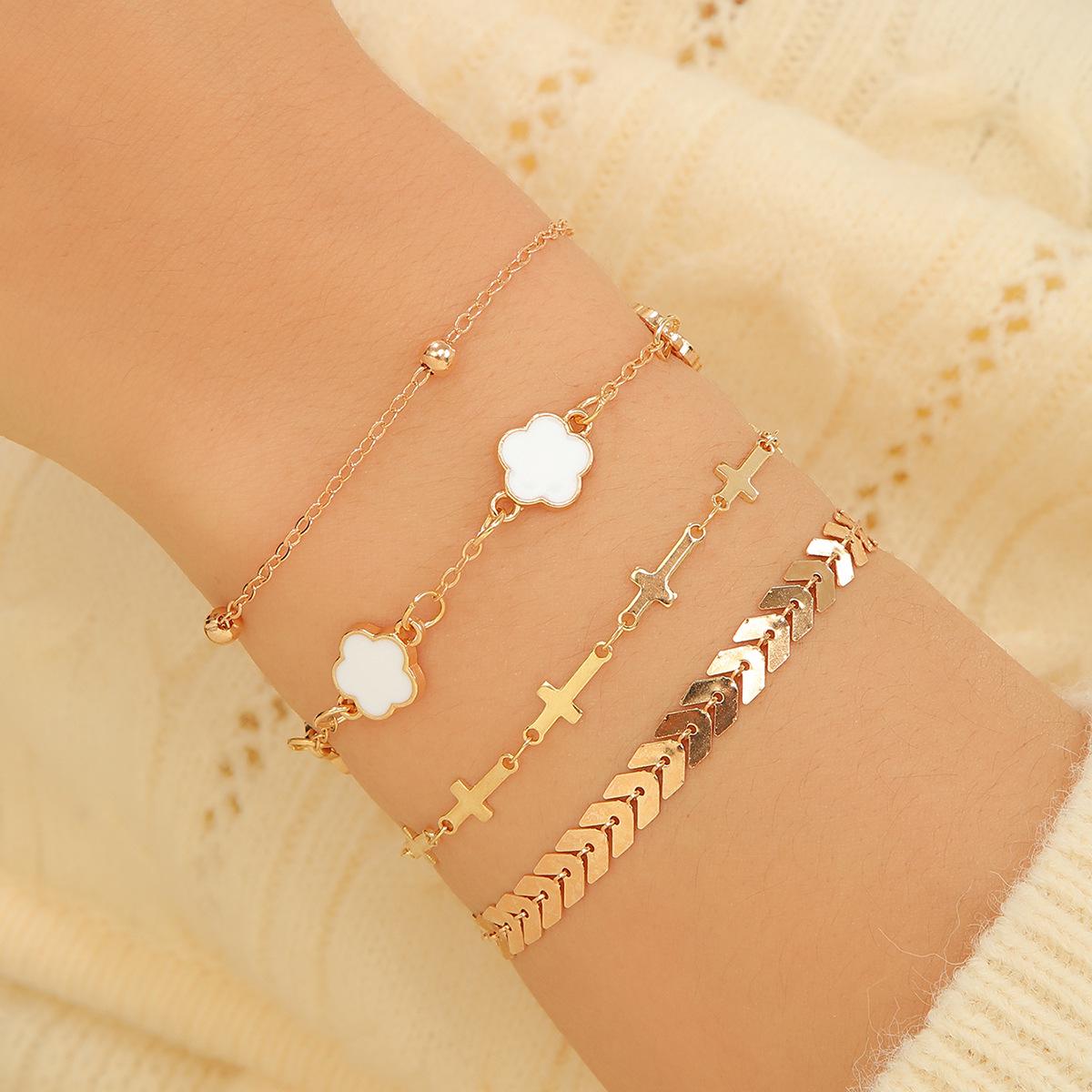 4-Piece Women s Alloy Flower Chain Anklet Set: Versatile European & American Fashion золотий
4-Piece Women s Alloy Flower Chain Anklet Set: Versatile European & American Fashion золотий
