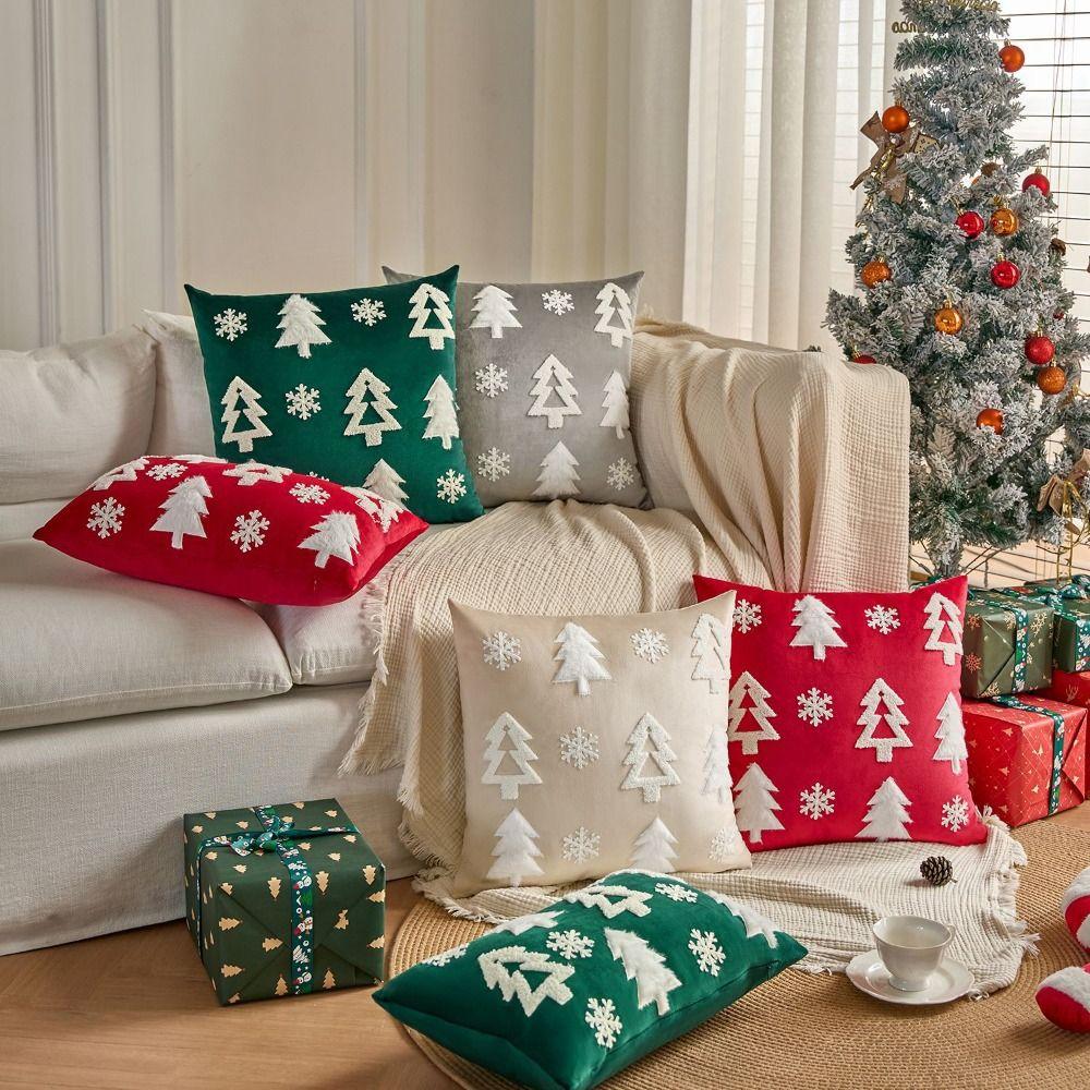 Christmas Tree Throw Pillowcover Embroidery Cushion Cover Velvet Christmas Pillowcase Sofa/Bed Style 7
Christmas Tree Throw Pillowcover Embroidery Cushion Cover Velvet Christmas Pillowcase Sofa/Bed Style 7