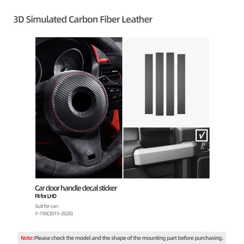 Betterhumz For Ford F-150 SVT Raptor 2015- Made of Alcantara Car Door Internal Handle Trim Stickers Auto Tuning Accessories Carbon Leather LHD
Betterhumz For Ford F-150 SVT Raptor 2015- Made of Alcantara Car Door Internal Handle Trim Stickers Auto Tuning Accessories Carbon Leather LHD