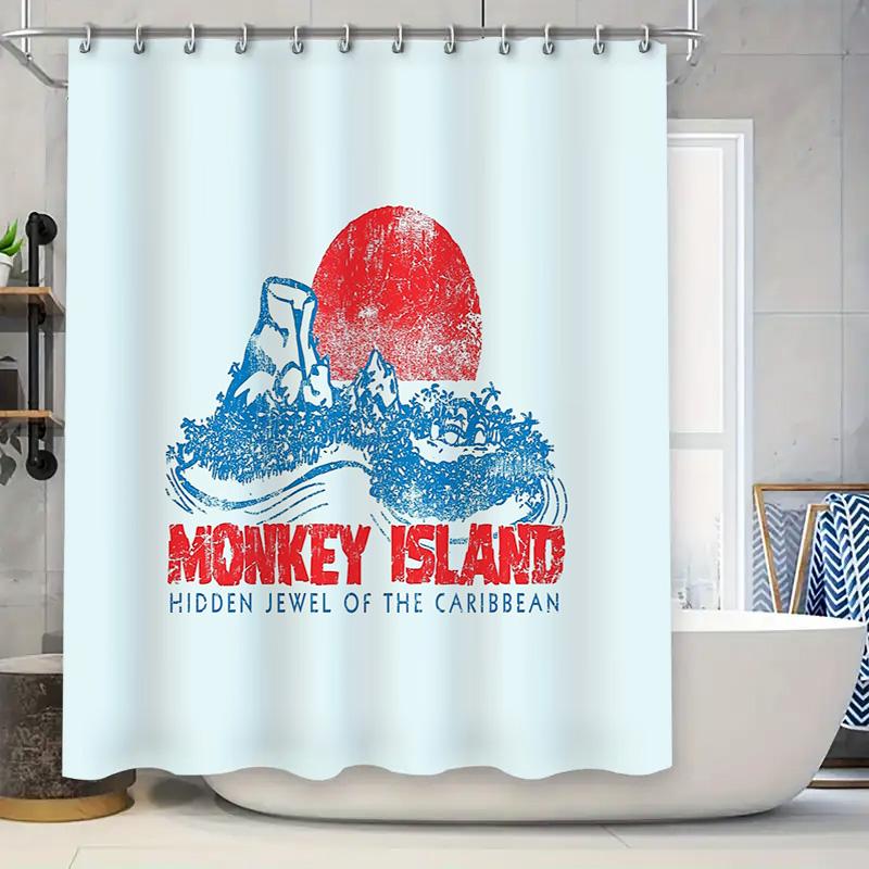 Шторка для душа Monkey Island Тропический пляж Океанская волна Арт-декор Подкладка для ванной Водонепроницаемый Живописный декор для дома 90x180cm
Шторка для душа Monkey Island Тропический пляж Океанская волна Арт-декор Подкладка для ванной Водонепроницаемый Живописный декор для дома 90x180cm