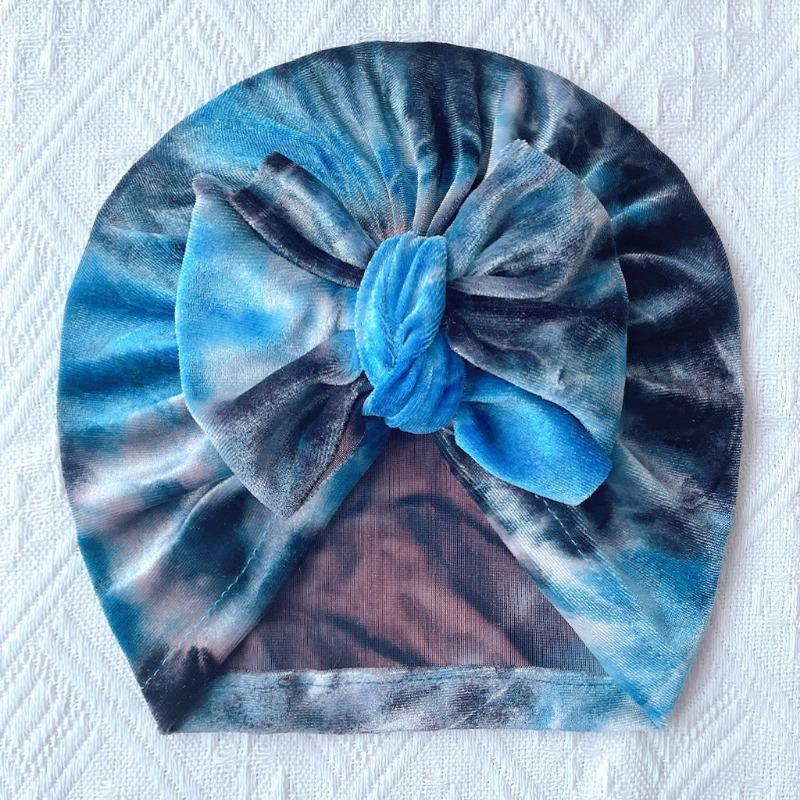 Children s golden velvet tie-dye bow hat, infant warm and skin-free headscarf hat, baby hat
Children s golden velvet tie-dye bow hat, infant warm and skin-free headscarf hat, baby hat