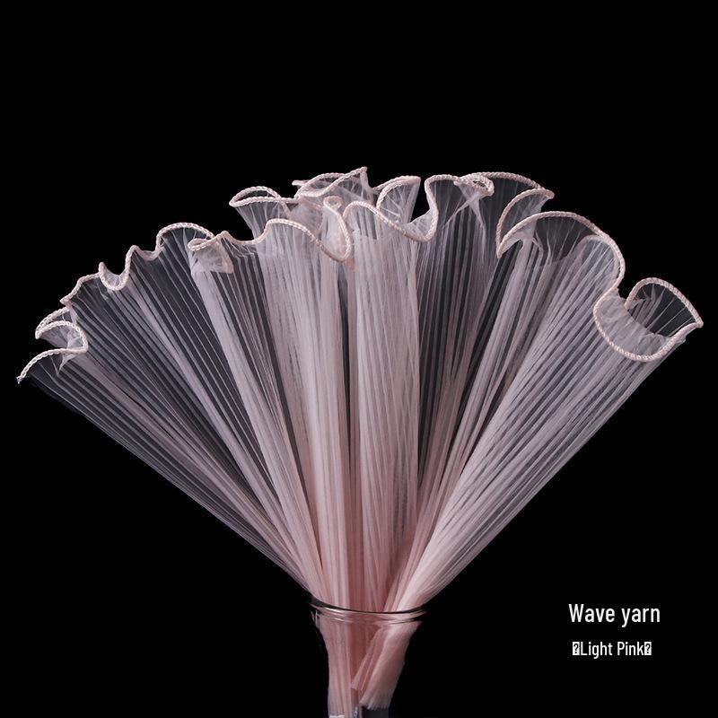 New Arrival Lights Ruffled Wave Gauze for Cake Baking and Flower Packaging
New Arrival Lights Ruffled Wave Gauze for Cake Baking and Flower Packaging