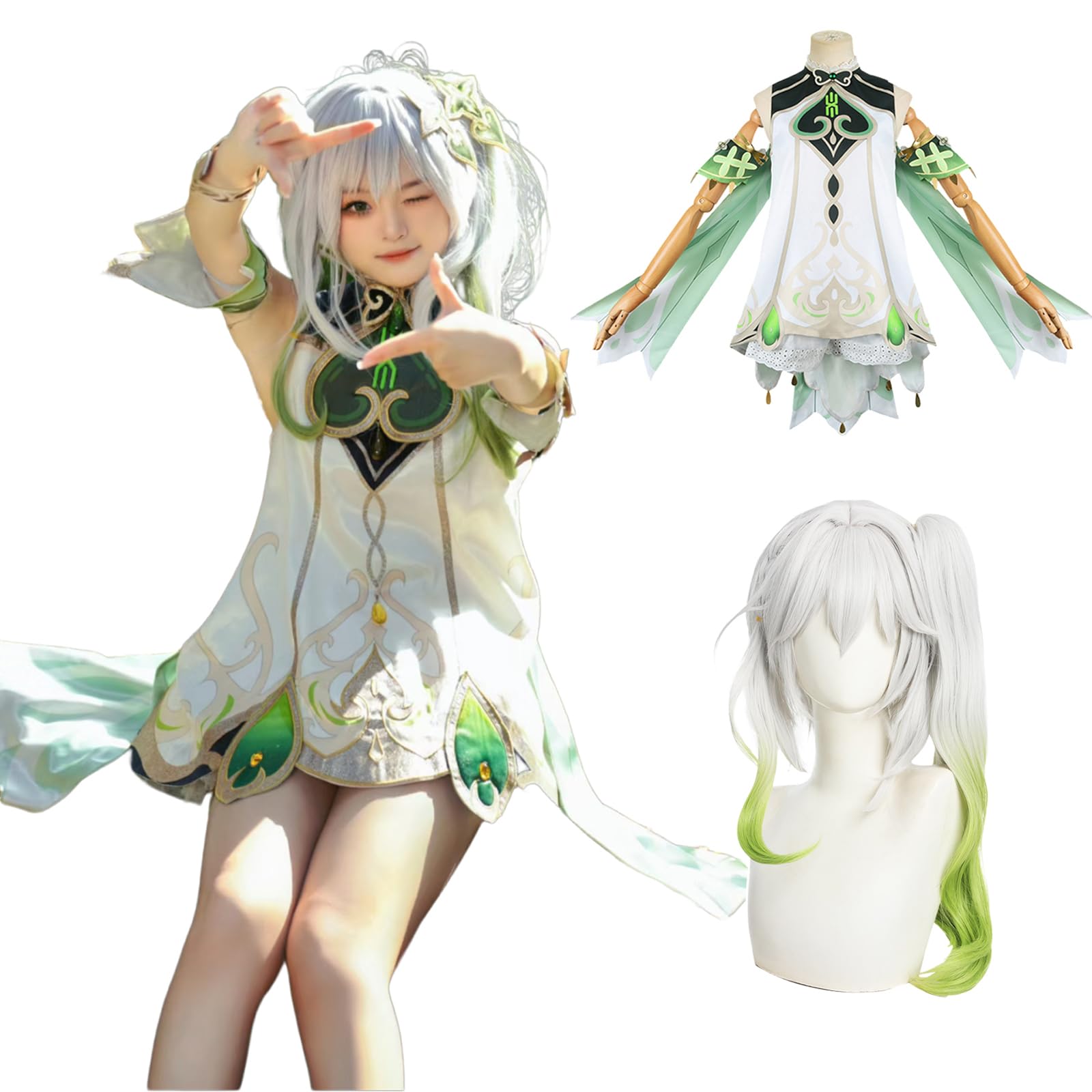 Genshin Impact Косплей Нахида Косплей Костюм с париком для детей Детский Сумале Ширакуса Джока Genshin Impact Косплей Нахида Косплей Кураханари Деви
Genshin Impact Косплей Нахида Косплей Костюм с париком для детей Детский Сумале Ширакуса Джока Genshin Impact Косплей Нахида Косплей Кураханари Деви