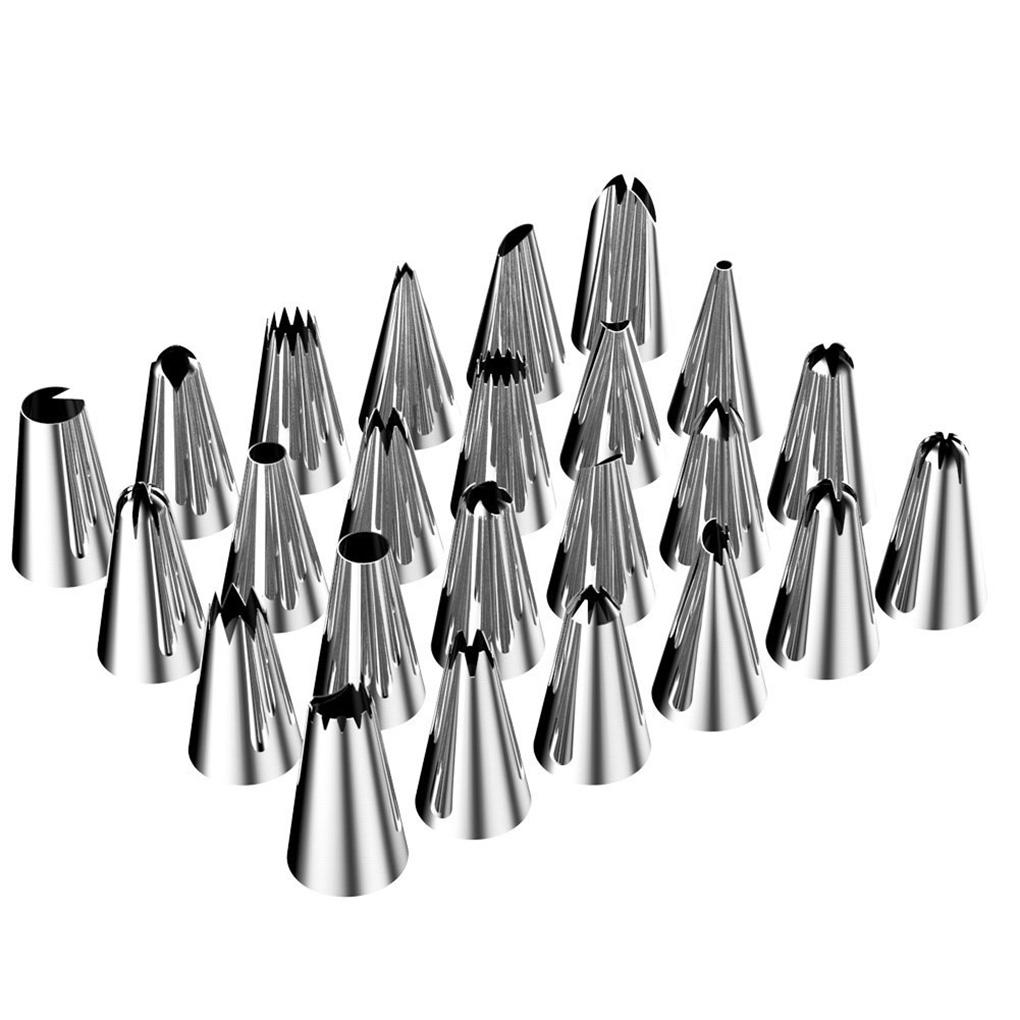 Pack of 32 Stainless Steel Nozzle Silicon Icing Bags Reusable Non Stick Practical Combination Professional Cake Decorating Tools
Pack of 32 Stainless Steel Nozzle Silicon Icing Bags Reusable Non Stick Practical Combination Professional Cake Decorating Tools