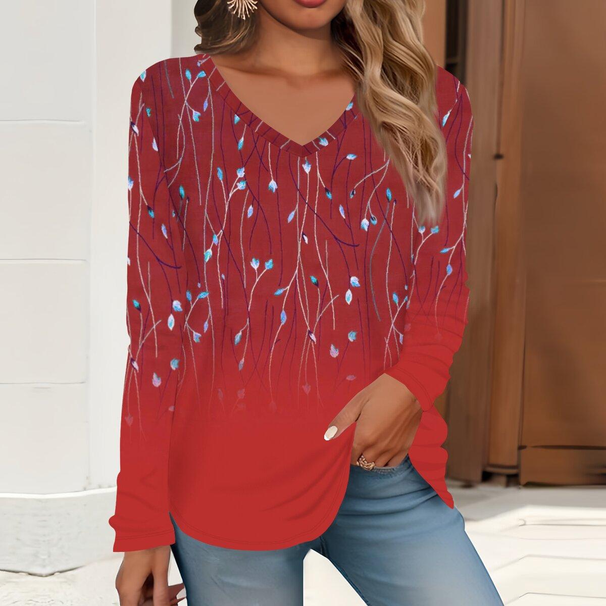 2023 весна и осень новая мода с длинным рукавом повседневная футболка с v-образным вырезом и принтом
2023 весна и осень новая мода с длинным рукавом повседневная футболка с v-образным вырезом и принтом