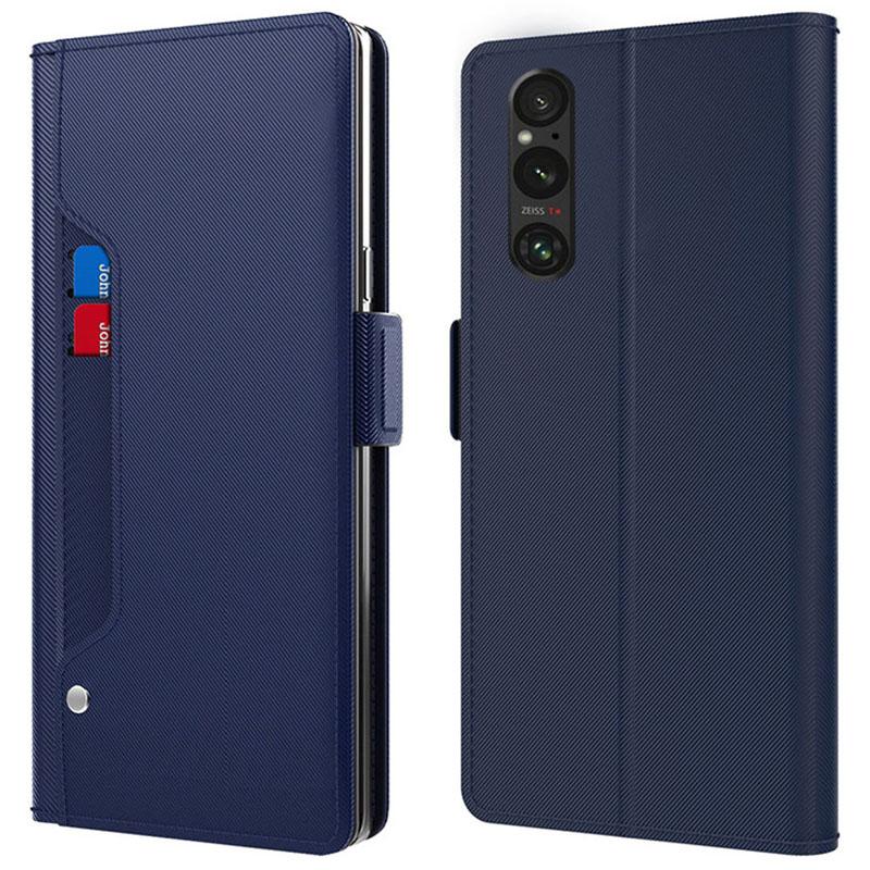 For Sony Xperia 1 V Shockproof Leather Case Mirror Design Stand Card Holder Phone Cover Blue
For Sony Xperia 1 V Shockproof Leather Case Mirror Design Stand Card Holder Phone Cover Blue