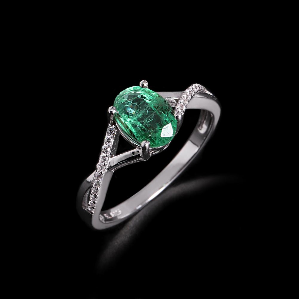 Elegant and Noble 925 sterling Silver Ring Real gemstone Natural Emerald fine jewelry for women engagement and anniversary gift US RING SIZE:10# зелений
Elegant and Noble 925 sterling Silver Ring Real gemstone Natural Emerald fine jewelry for women engagement and anniversary gift US RING SIZE:10# зелений