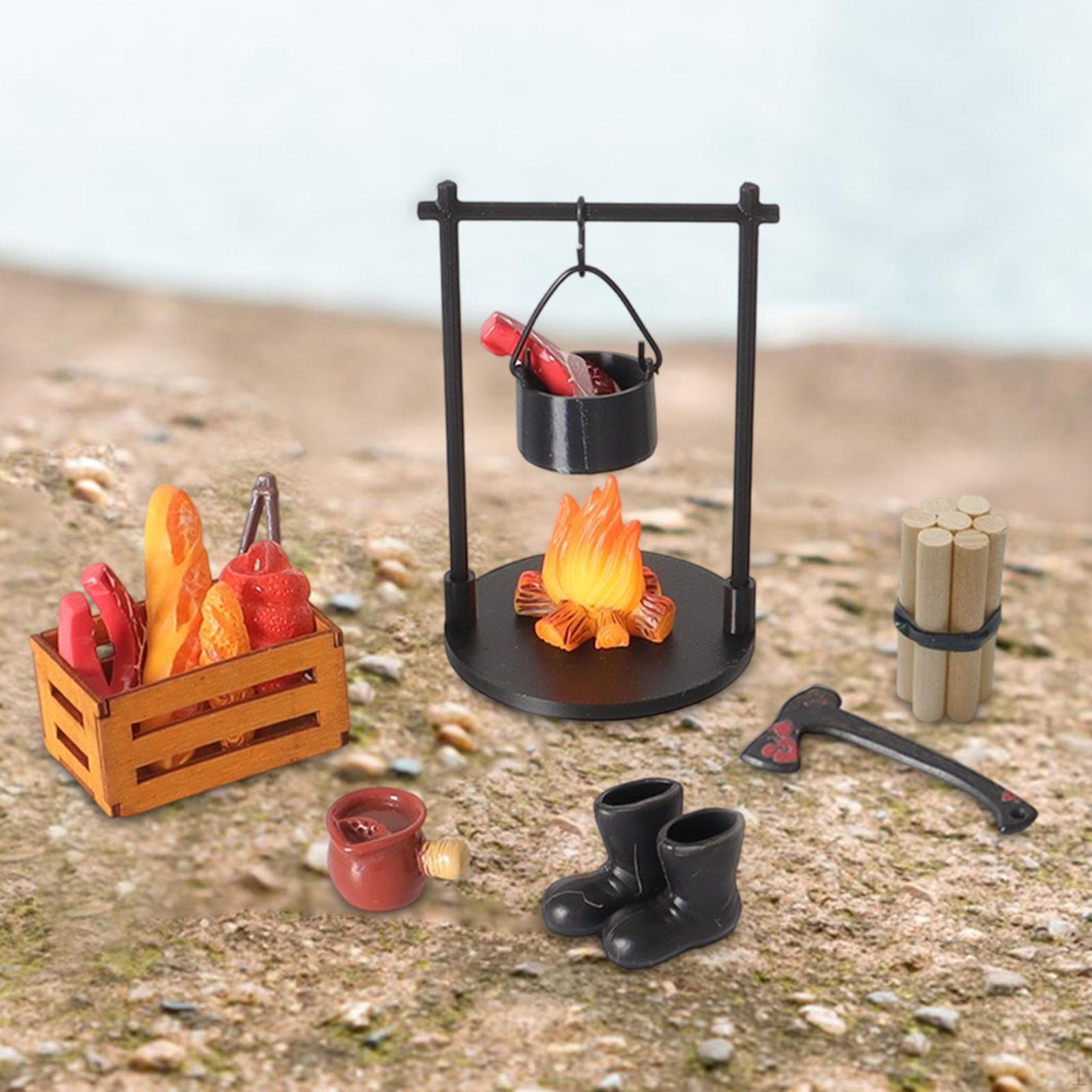 1/12 Dollhouse Miniature Camping Set Outdoor Campfire Scene Decor Role Playing Food Props for
1/12 Dollhouse Miniature Camping Set Outdoor Campfire Scene Decor Role Playing Food Props for