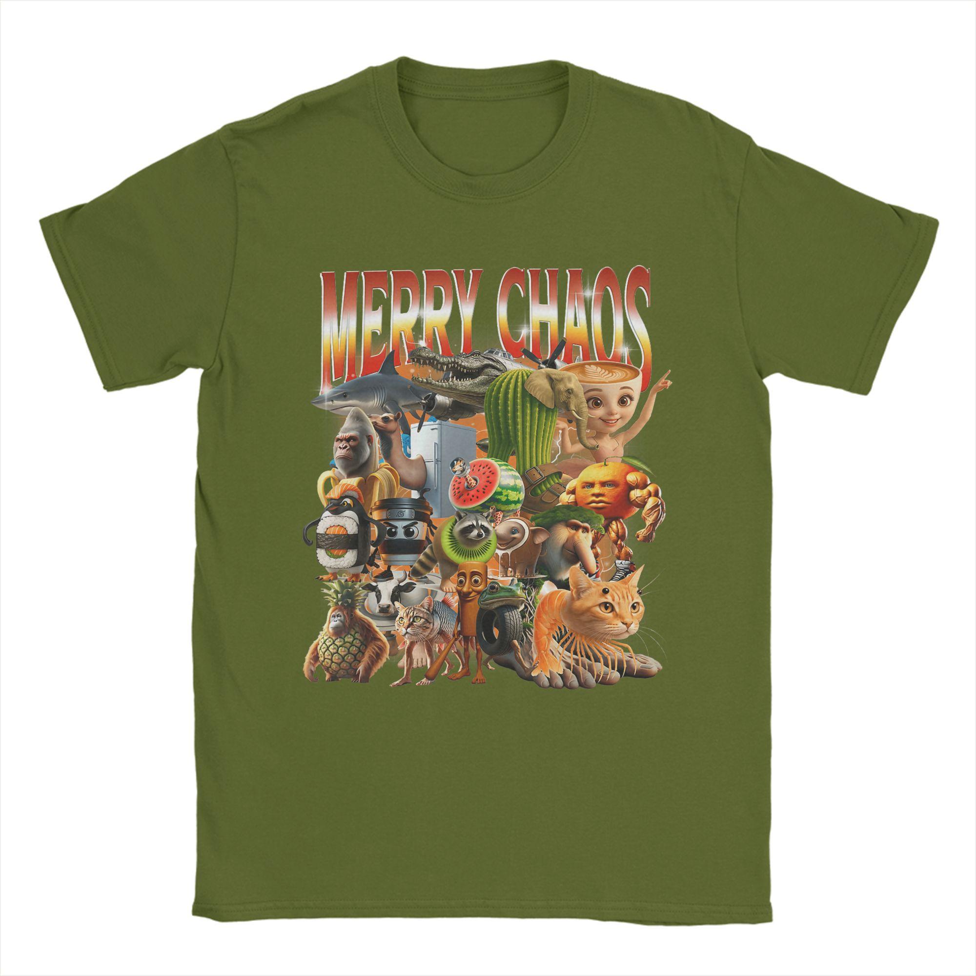 Italian Brainrot Christmas Meme Merry Chaos T Shirt Streetwear T-Shirts Cotton Tee Shirt For Man Short-Sleeve Casual Tops 4XL
Italian Brainrot Christmas Meme Merry Chaos T Shirt Streetwear T-Shirts Cotton Tee Shirt For Man Short-Sleeve Casual Tops 4XL