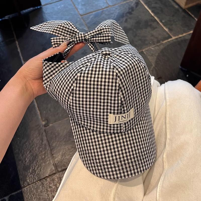 Letter plaid bow empty top baseball cap summer sun protection baseball cap bow long streamer curved brim cap One Size серый
Letter plaid bow empty top baseball cap summer sun protection baseball cap bow long streamer curved brim cap One Size серый