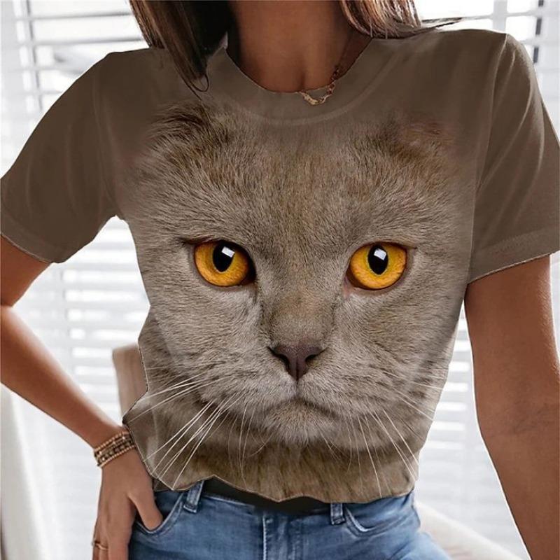 Summer Round Neck 3D Animal Pattern Print Top Fashionable Casual Short Sleeved Women s T-shirts 4XL
Summer Round Neck 3D Animal Pattern Print Top Fashionable Casual Short Sleeved Women s T-shirts 4XL