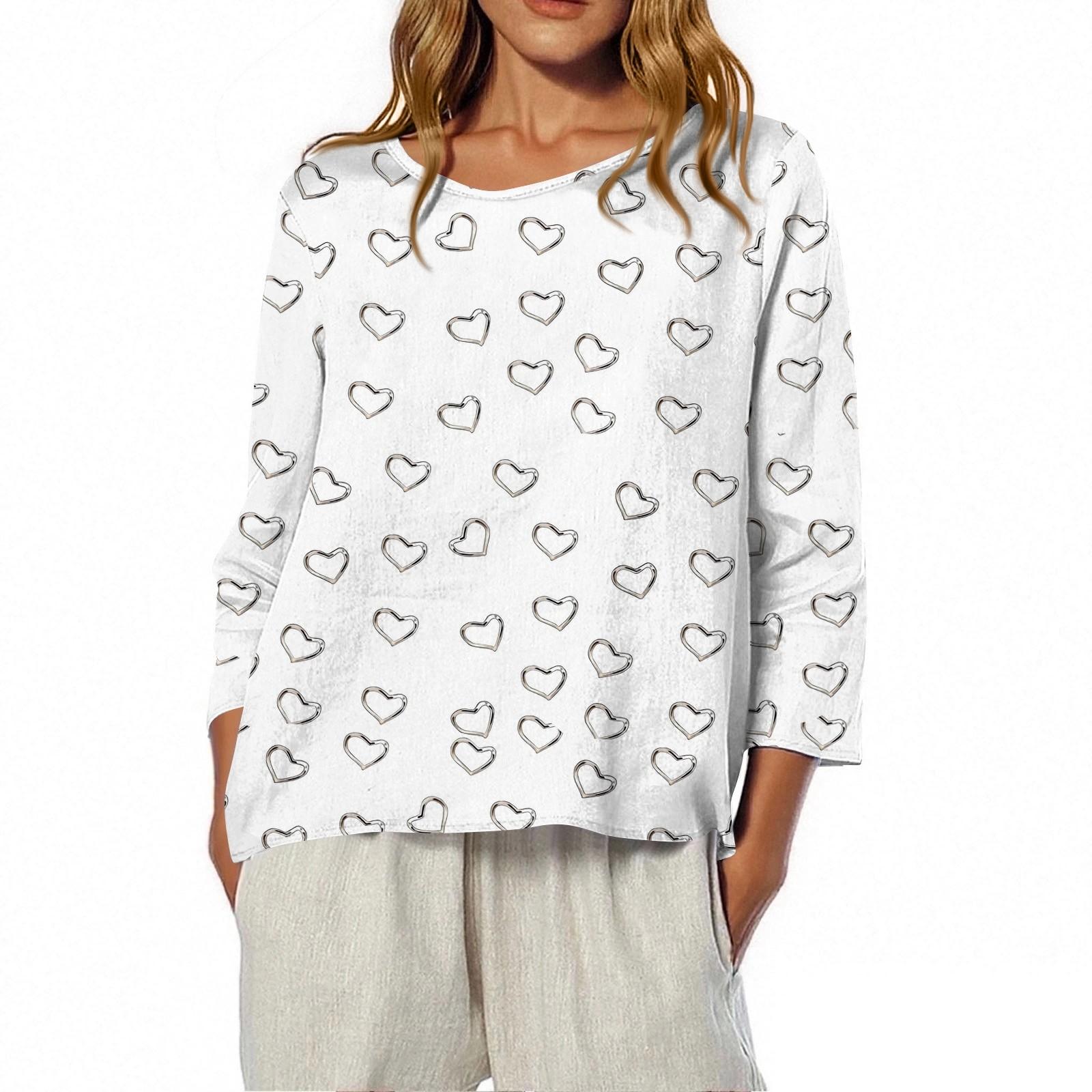 Women s O-Neck 3/4 Sleeve Printed Top T-shirt XXL білий
Women s O-Neck 3/4 Sleeve Printed Top T-shirt XXL білий