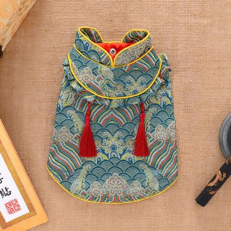 Chinese New Year Dog Clothing Tang Suit Cheongsam Spring Festival Dog Clothes Yorkie Pomeranian Poodle Bichon Schnauzer Costumes XS(old)
Chinese New Year Dog Clothing Tang Suit Cheongsam Spring Festival Dog Clothes Yorkie Pomeranian Poodle Bichon Schnauzer Costumes XS(old)