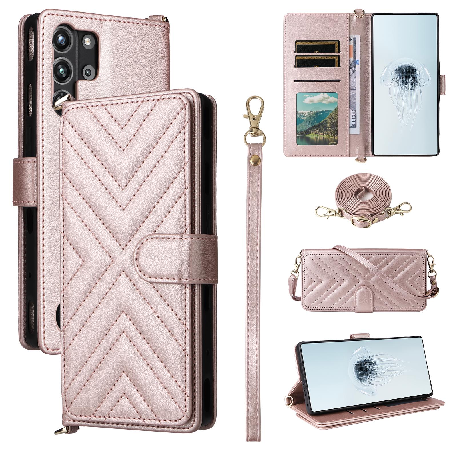 For ZTE nubia Red Magic 10 Pro 5G/10 Pro+ 5G Wallet Case with Shoulder/Wrist Strap Leather Phone Cover Stand Pink
For ZTE nubia Red Magic 10 Pro 5G/10 Pro+ 5G Wallet Case with Shoulder/Wrist Strap Leather Phone Cover Stand Pink