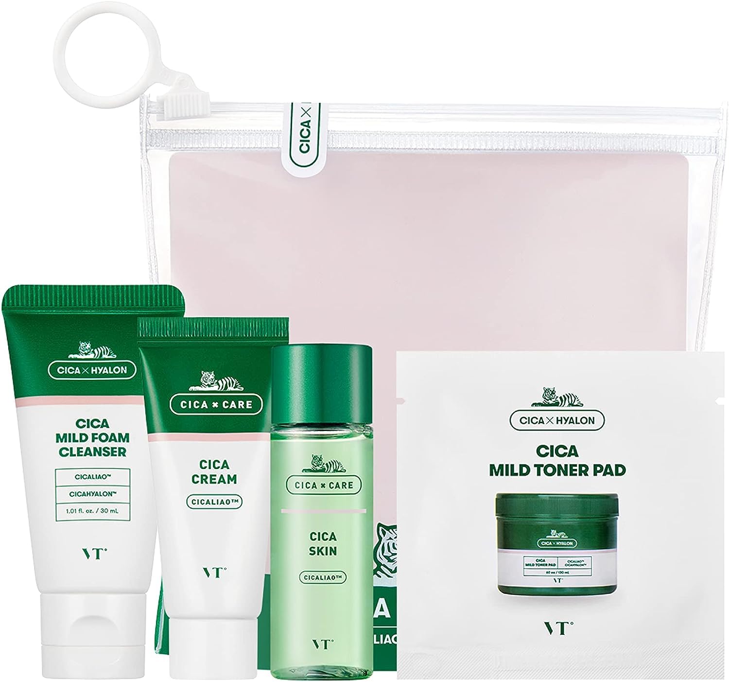 VTCOSMETICS VT CICA Trial Kit Set Travel Kit Mild Foam Cleanser Skin Cream Toner Pad Moisturizing Sensitive Skin Skin Care Facial Cleanser Lotion
VTCOSMETICS VT CICA Trial Kit Set Travel Kit Mild Foam Cleanser Skin Cream Toner Pad Moisturizing Sensitive Skin Skin Care Facial Cleanser Lotion