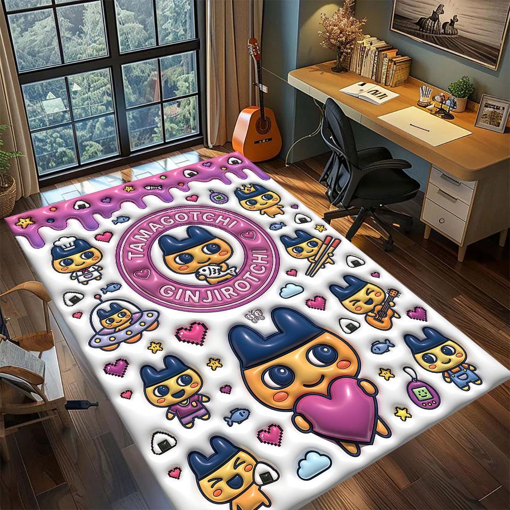 Tamagotchi anime character Carpet for Living Room Bedroom Home Decor Cool Movie Mat Play Floor Mat 60x90cm
Tamagotchi anime character Carpet for Living Room Bedroom Home Decor Cool Movie Mat Play Floor Mat 60x90cm