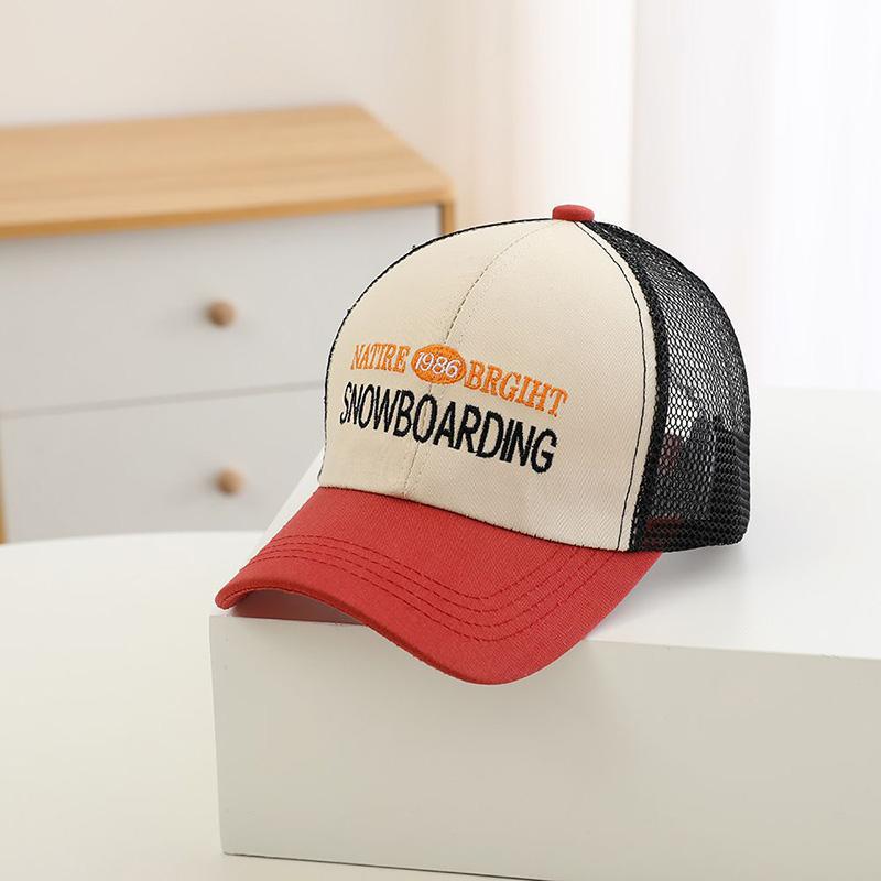 Children Summer Baseball Cap Korean Letter Embroidered Boys Girls Snapback Hat Mesh Breathable Kids Sun Hat 48-52cm fit 2-6Y
Children Summer Baseball Cap Korean Letter Embroidered Boys Girls Snapback Hat Mesh Breathable Kids Sun Hat 48-52cm fit 2-6Y