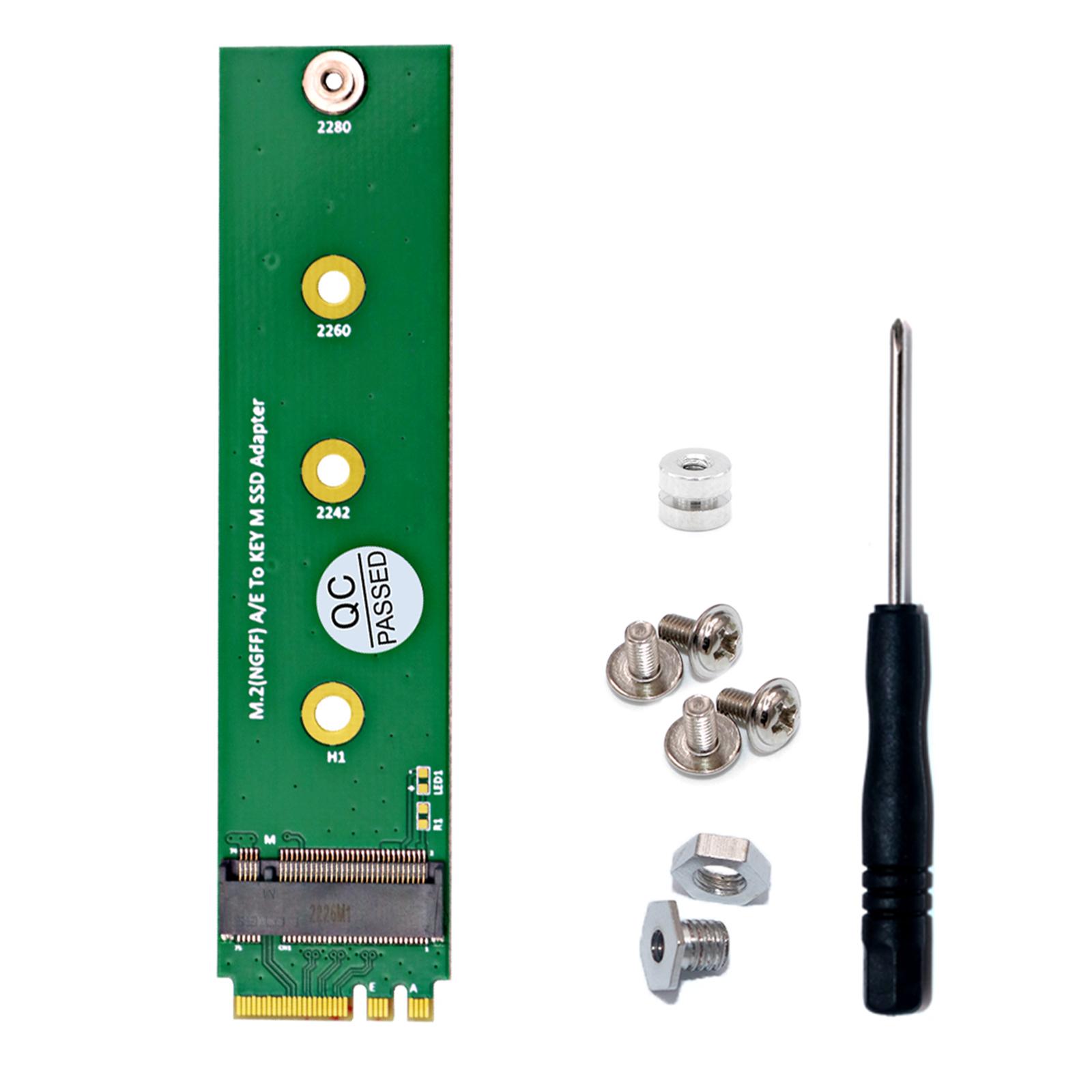 Конвертер адаптера SSD M.2 NGFF A/E в KEY-M M.2 Wi-Fi A+E в M.2 NVME SSD, поддержка платы SSD 2242 2260 2280 M.2 SSD
Конвертер адаптера SSD M.2 NGFF A/E в KEY-M M.2 Wi-Fi A+E в M.2 NVME SSD, поддержка платы SSD 2242 2260 2280 M.2 SSD