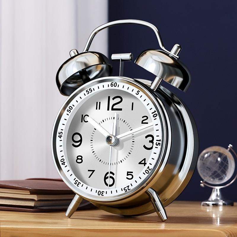 Night Light Twin Bell Alarm Clocks Metal Frame Battery Operate Loud Desk Table Alarm Clock for Bedrooms Bedside
Night Light Twin Bell Alarm Clocks Metal Frame Battery Operate Loud Desk Table Alarm Clock for Bedrooms Bedside