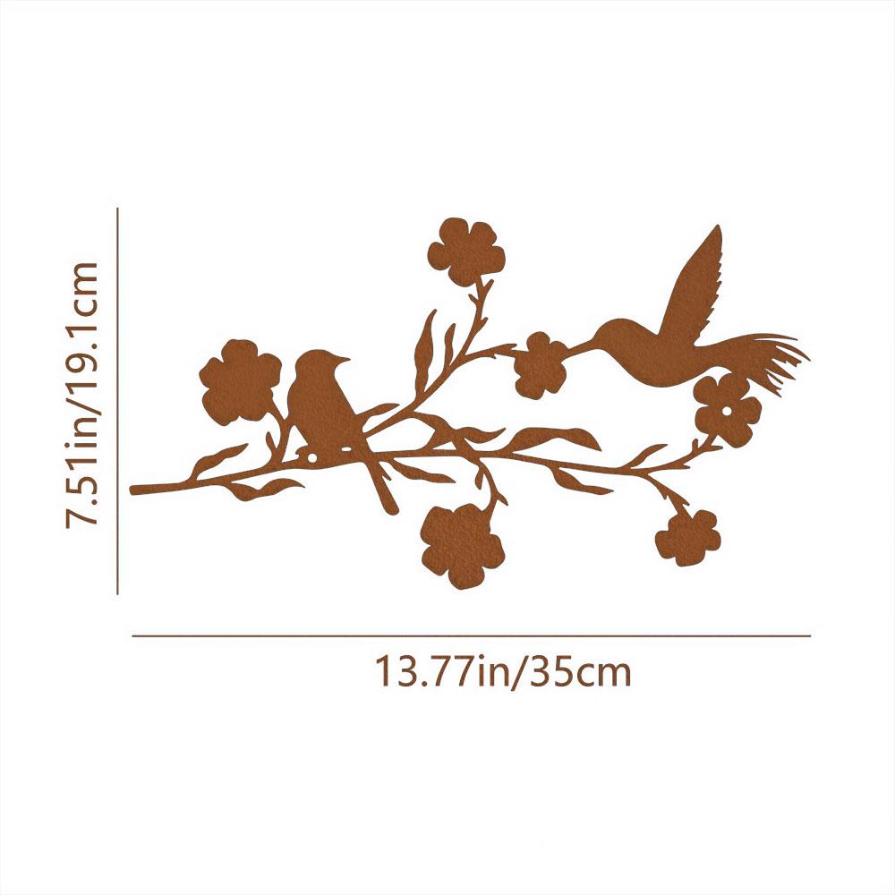 1 шт. Черные листья и цветы металлические птицы настенный декор для дома и сада - внутренняя и наружная скульптура с веткой
1 шт. Черные листья и цветы металлические птицы настенный декор для дома и сада - внутренняя и наружная скульптура с веткой