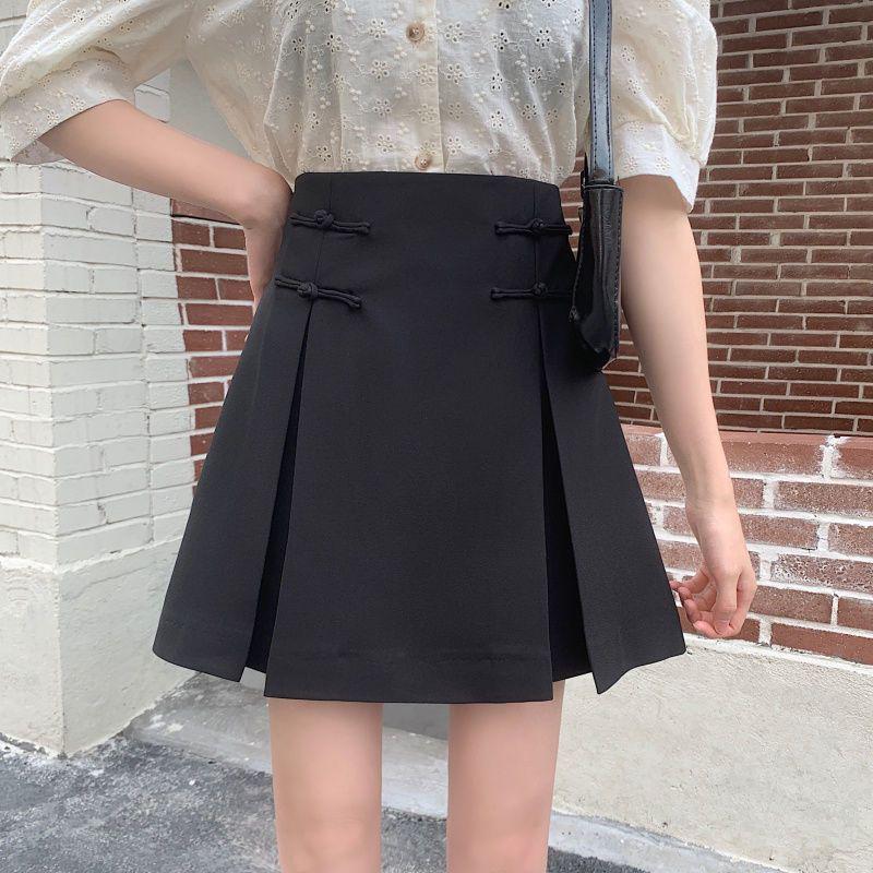 2023 Spring/Summer Black Chinese Style A-line Slimming High Waist Midi Skirt for Women 2XL (135-145 lbs)
2023 Spring/Summer Black Chinese Style A-line Slimming High Waist Midi Skirt for Women 2XL (135-145 lbs)