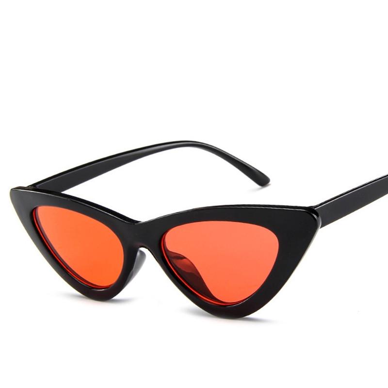 Cat-Eye Shaped Trendy Sunglasses Women Retro Custom Style Sun Shading Retro Stylish Black Red Small Frame Triangle Female Gafas De Sol as picture
Cat-Eye Shaped Trendy Sunglasses Women Retro Custom Style Sun Shading Retro Stylish Black Red Small Frame Triangle Female Gafas De Sol as picture
