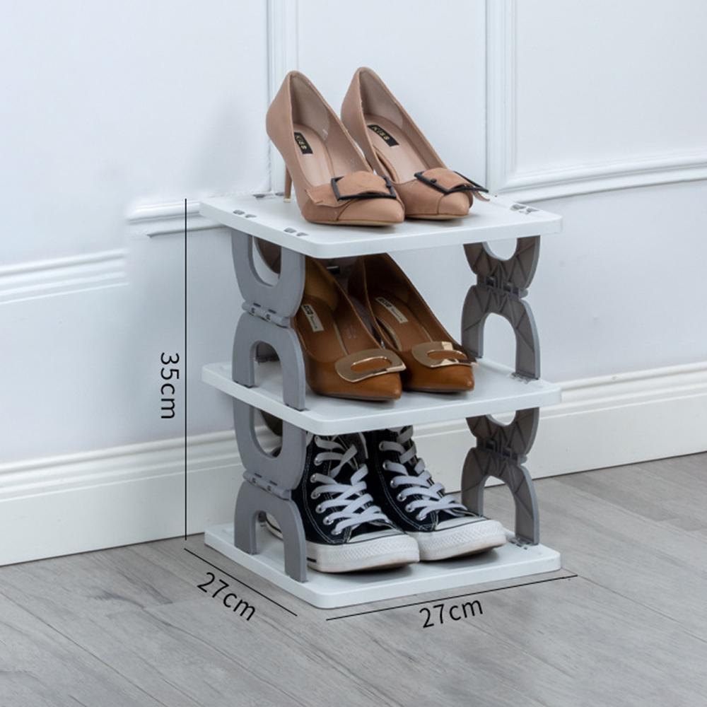 Foldable 3 Tiers Shoe Rack Organizer Home Entryway Bathroom Dorm PP Storage Shelf Grey
Foldable 3 Tiers Shoe Rack Organizer Home Entryway Bathroom Dorm PP Storage Shelf Grey