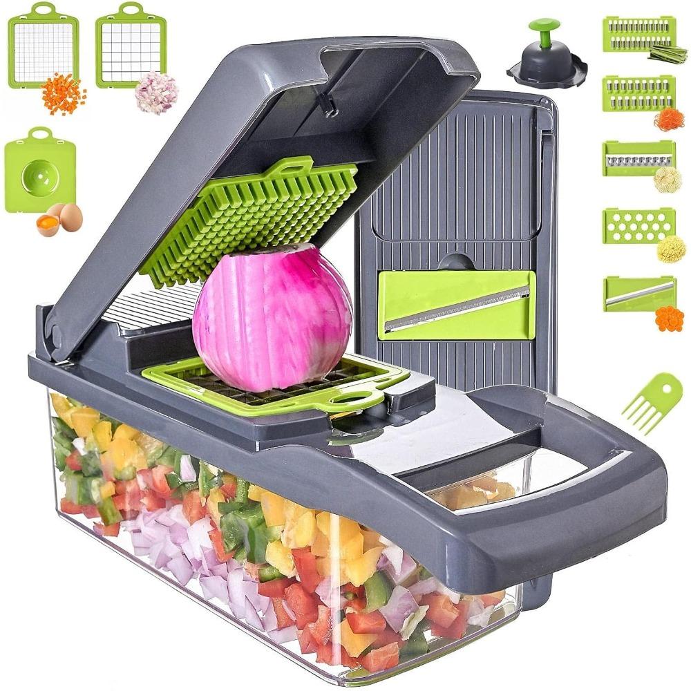 Vegetable Chopper Manual Food Processor, Veggie Chopper Cutter for Salad Garlic Nut Onion Pack of 1
Vegetable Chopper Manual Food Processor, Veggie Chopper Cutter for Salad Garlic Nut Onion Pack of 1