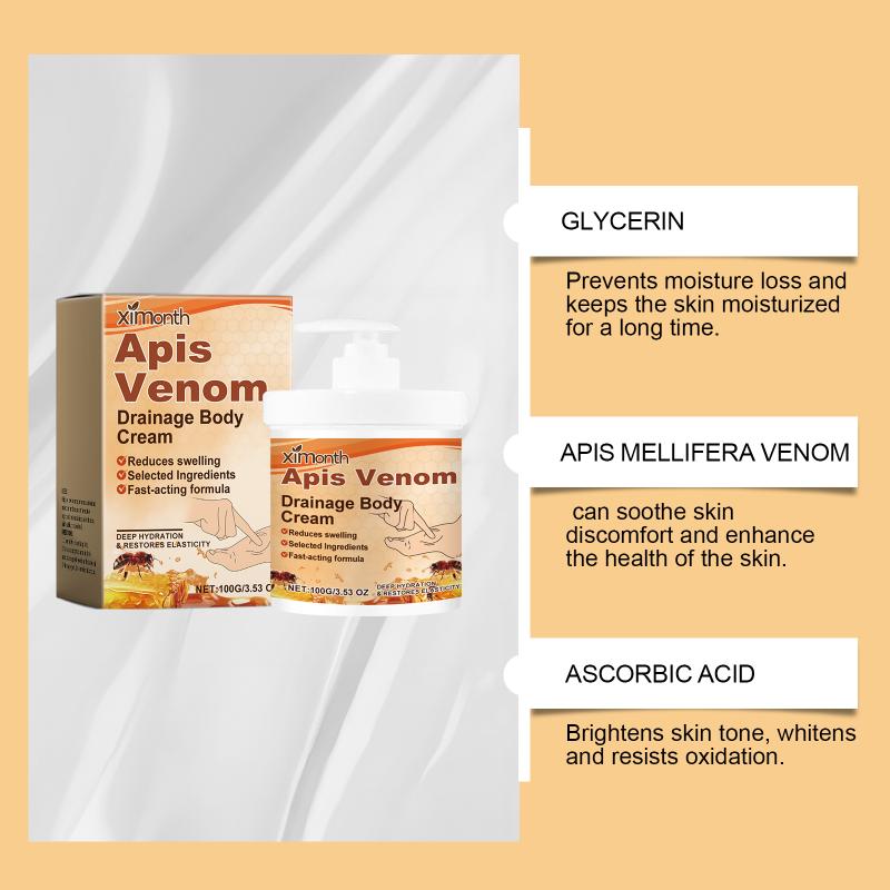 Bee Venom Body Cream Improves Dry Skin Moisturizes And Hydration Hydrates Suitable For Daily Use As A Body Cream one size
Bee Venom Body Cream Improves Dry Skin Moisturizes And Hydration Hydrates Suitable For Daily Use As A Body Cream one size