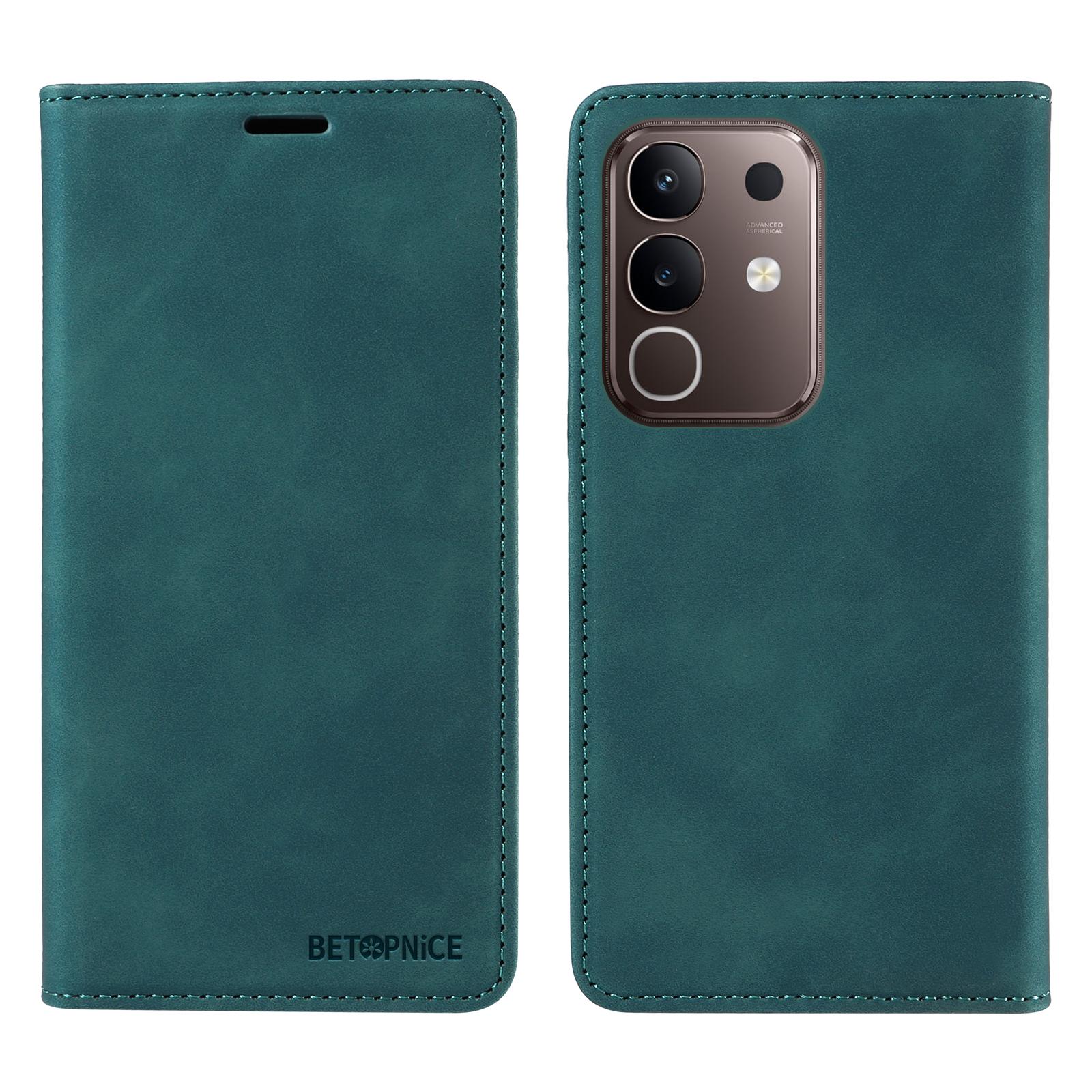 For vivo Y29 4G Case BETOPNICE Magnetic Closure RFID Blocking Wallet Stand Leather Phone Cover Green
For vivo Y29 4G Case BETOPNICE Magnetic Closure RFID Blocking Wallet Stand Leather Phone Cover Green