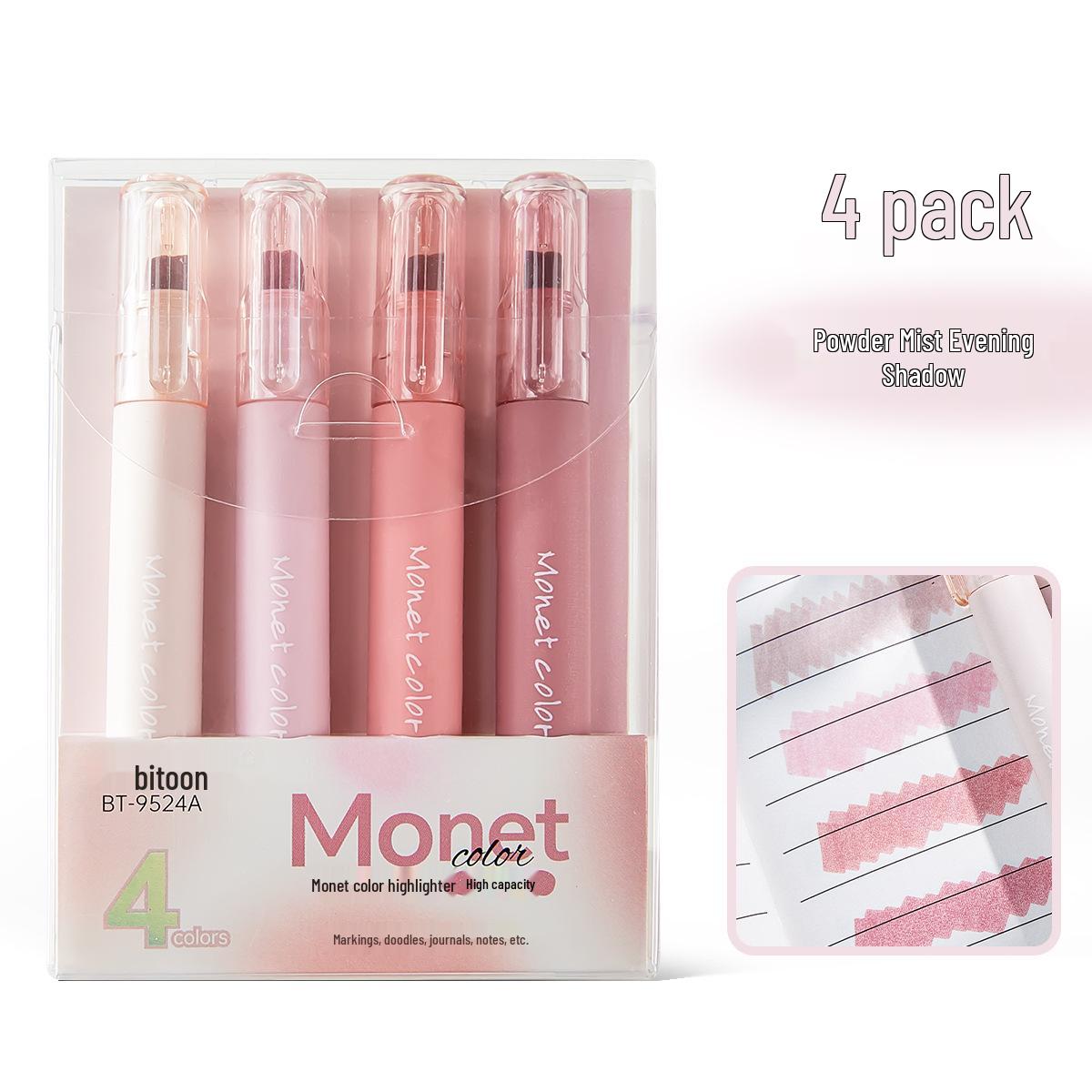 Baitong 9524 Пастельный хайлайтер цвета Моне большой емкости для защиты глаз студентов Chisel Tip
Baitong 9524 Пастельный хайлайтер цвета Моне большой емкости для защиты глаз студентов Chisel Tip