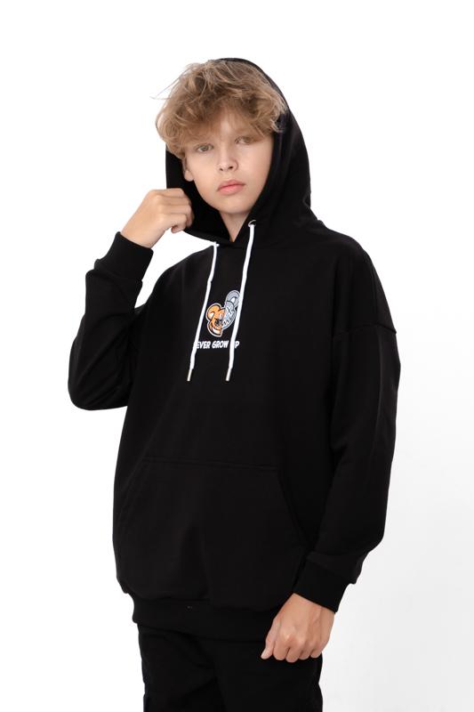 Толстовка з капюшоном (хлопчики) – Двониткова бавовна, Принт “Never”, Повсякденний, Будь-який сезон, 6394-057-33-1 HC 140 чорний
Толстовка з капюшоном (хлопчики) – Двониткова бавовна, Принт “Never”, Повсякденний, Будь-який сезон, 6394-057-33-1 HC 140 чорний