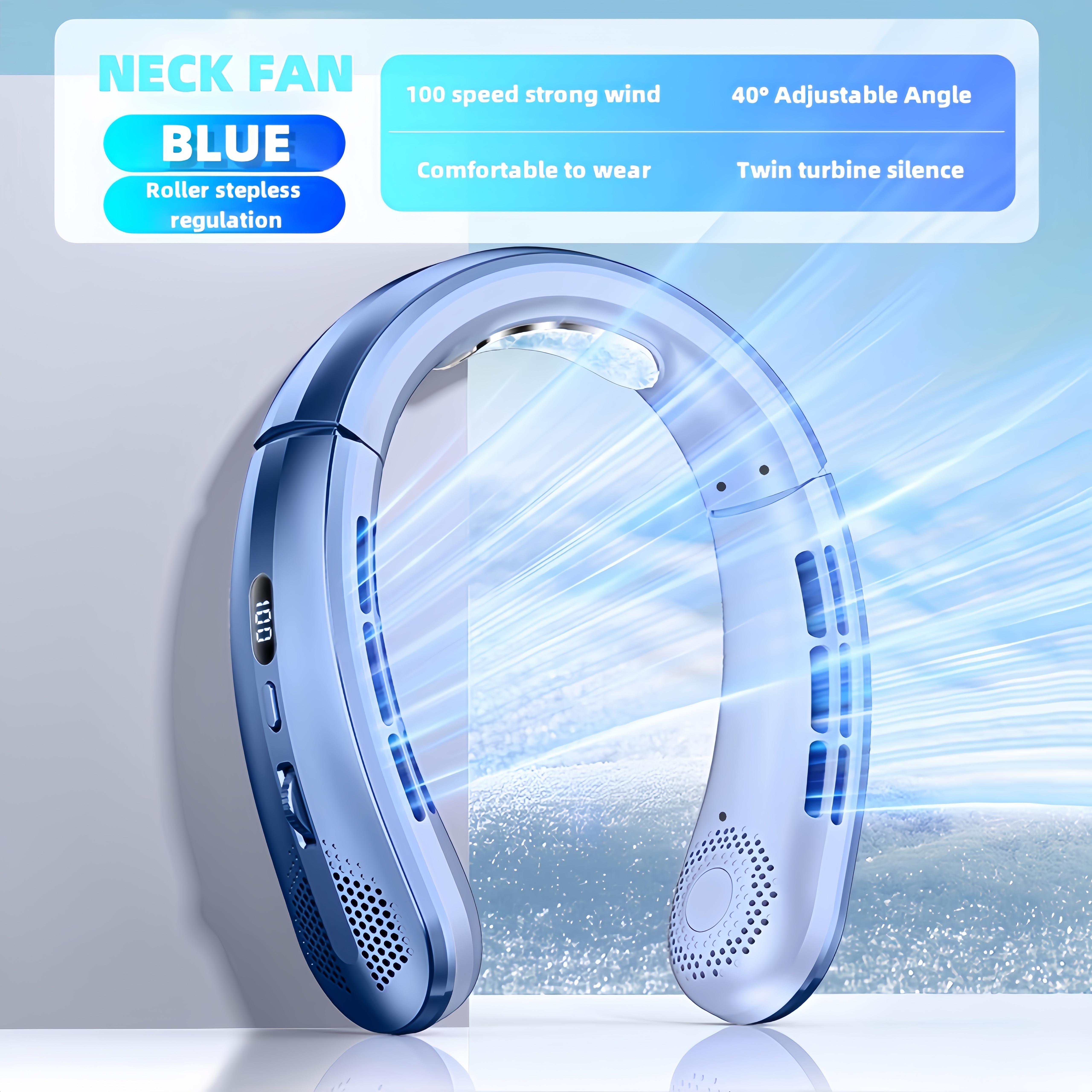 Air Cooler USB Hanging Neck Fan Portable Bladeles Mini Rechargeable Mute LED Digital Display Electric Fans 360° Surround Cooling синій
Air Cooler USB Hanging Neck Fan Portable Bladeles Mini Rechargeable Mute LED Digital Display Electric Fans 360° Surround Cooling синій