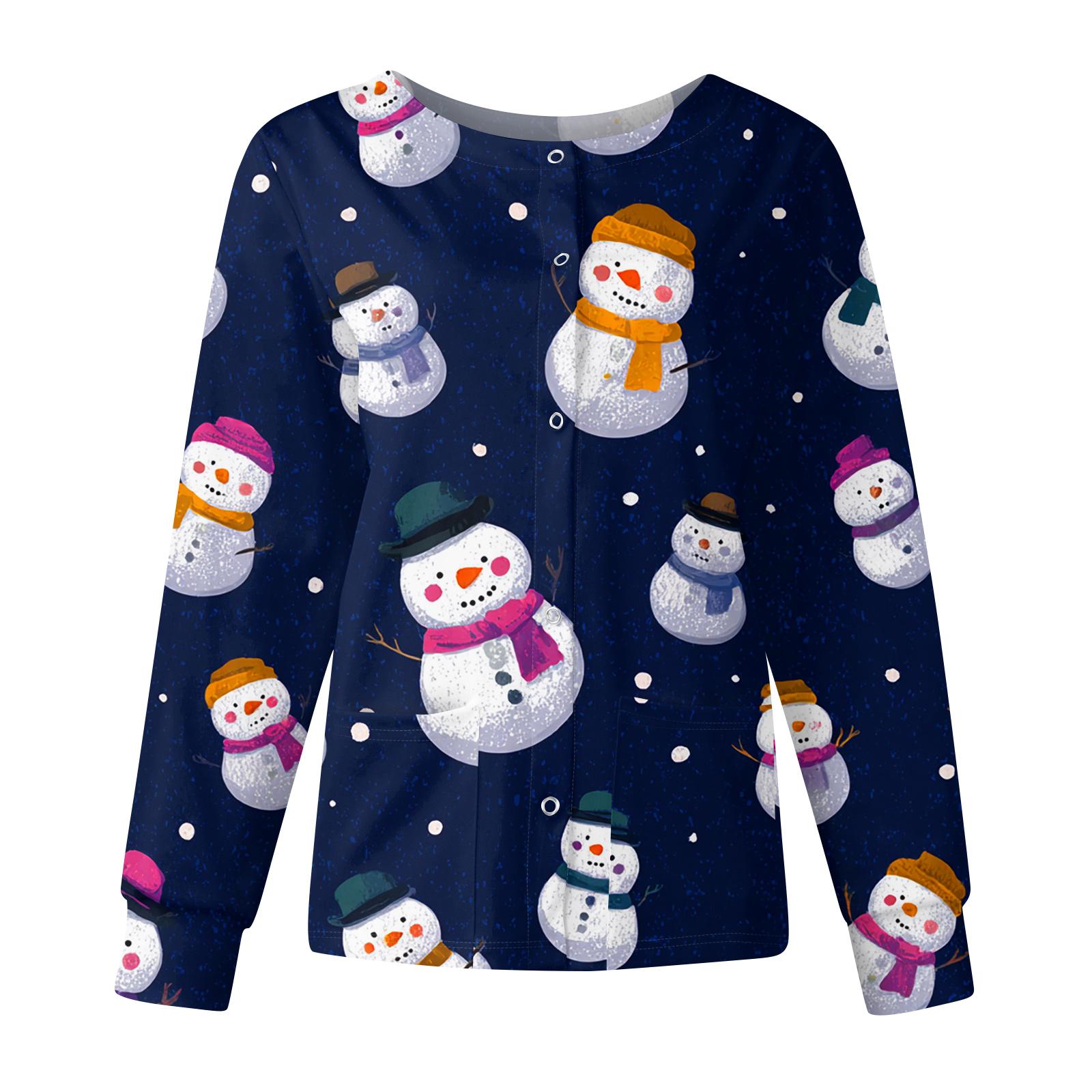 Женская повседневная модная куртка с длинным рукавом, воротником-стойкой, на одной пуговице, с рождественским принтом, рабочая куртка, топы XXL
Женская повседневная модная куртка с длинным рукавом, воротником-стойкой, на одной пуговице, с рождественским принтом, рабочая куртка, топы XXL