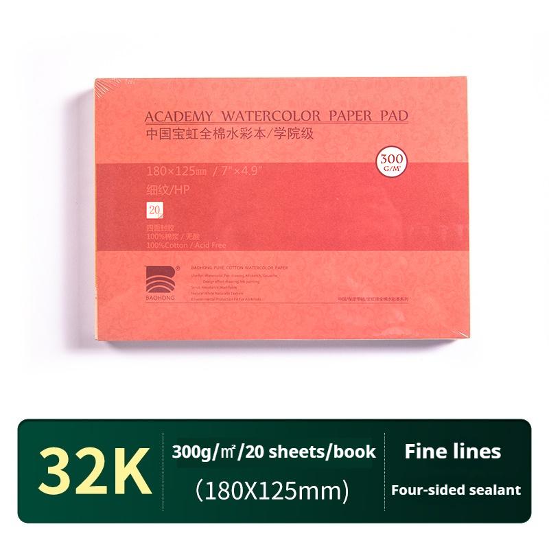 BAOHONG 100% Бавовняний Блок для Акварелі 32K 16K 20 Аркушів 300 г/м² 200 г/м² Альбом для Малювання Художня Академія Професійні Художні Матеріали
BAOHONG 100% Бавовняний Блок для Акварелі 32K 16K 20 Аркушів 300 г/м² 200 г/м² Альбом для Малювання Художня Академія Професійні Художні Матеріали