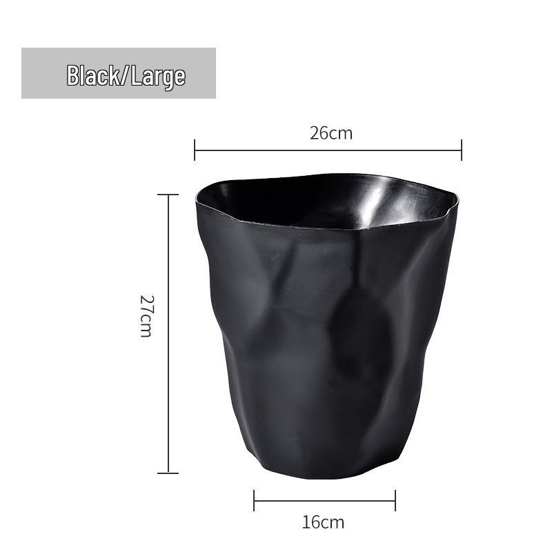 Nordic Creative Pleated Trash Can for Household Use: Kitchen, Living Room, Bedroom, Bathroom Small 24.5*25 чорний
Nordic Creative Pleated Trash Can for Household Use: Kitchen, Living Room, Bedroom, Bathroom Small 24.5*25 чорний