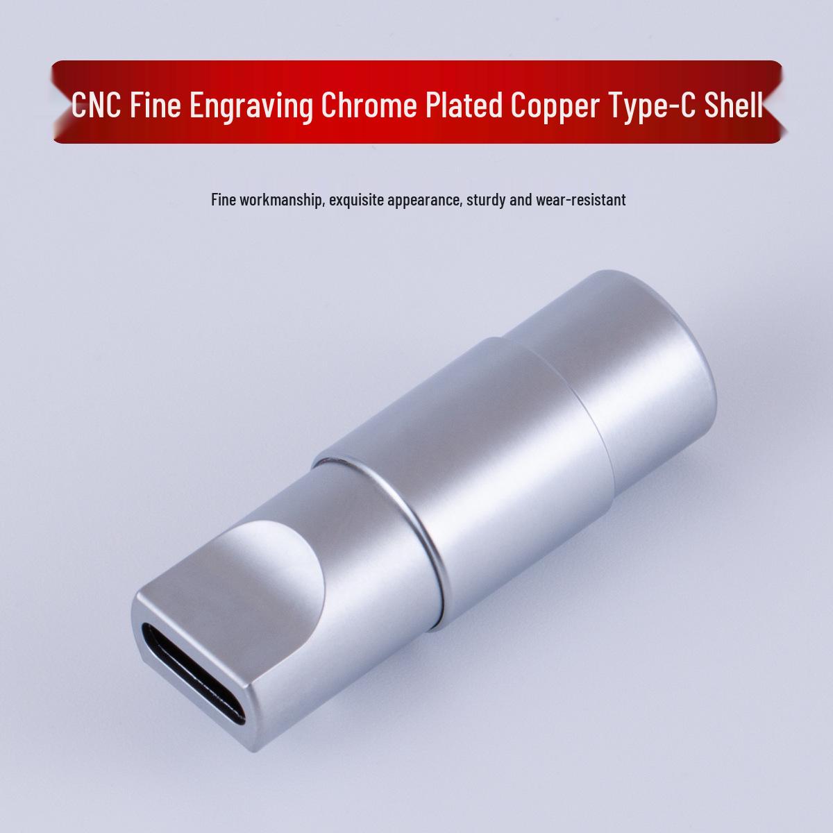33-мм мідний хромований корпус Type-C для DIY кабелю для швидкої зарядки та передачі даних та цифрового аудіо декодування Yes срібний
33-мм мідний хромований корпус Type-C для DIY кабелю для швидкої зарядки та передачі даних та цифрового аудіо декодування Yes срібний