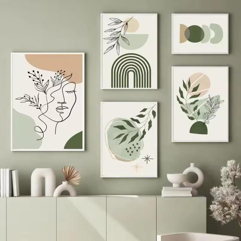 Boho Sage Green Plants Canvas Painting Abstract Artwork Geometric Wall Art Nordic Posters and Prints Wall Pictures Decor 21cm×30cm NoFrame
Boho Sage Green Plants Canvas Painting Abstract Artwork Geometric Wall Art Nordic Posters and Prints Wall Pictures Decor 21cm×30cm NoFrame